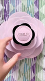Large Rotating Flower Makeup Organizer Set with Eyeshadows, Blush, Lip Products, and Brushes