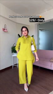 Comfortable Knit Co-ord Set with Textured Detail for Work or Casual Wear