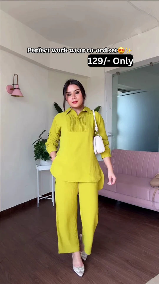 Comfortable Knit Co-ord Set with Textured Detail for Work or Casual Wear