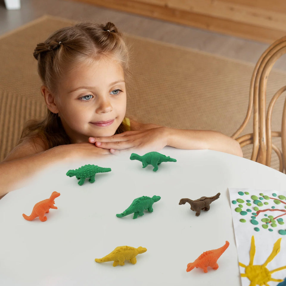 8860 Dinosaur Shaped Erasers Animal Erasers For Kids Dinosaur Erasers Puzzle 3d Eraser Mini Eraser Dinosaur Toys Desk Pets For Students Classroom Prizes Class Rewards Party Favors (7 Pc Set)
